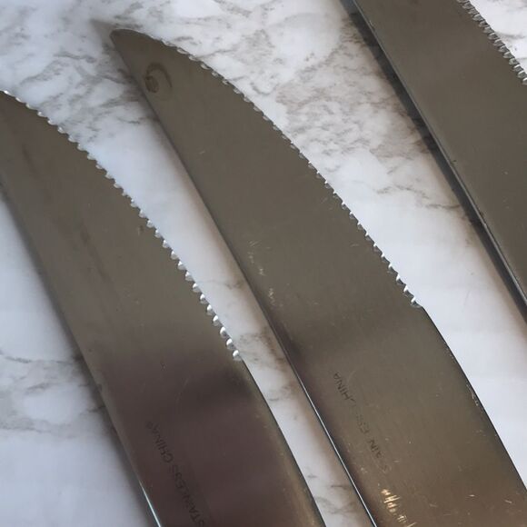 Bass pro set of 5 deer stainless butter dinner knifes - Picture 7 of 10